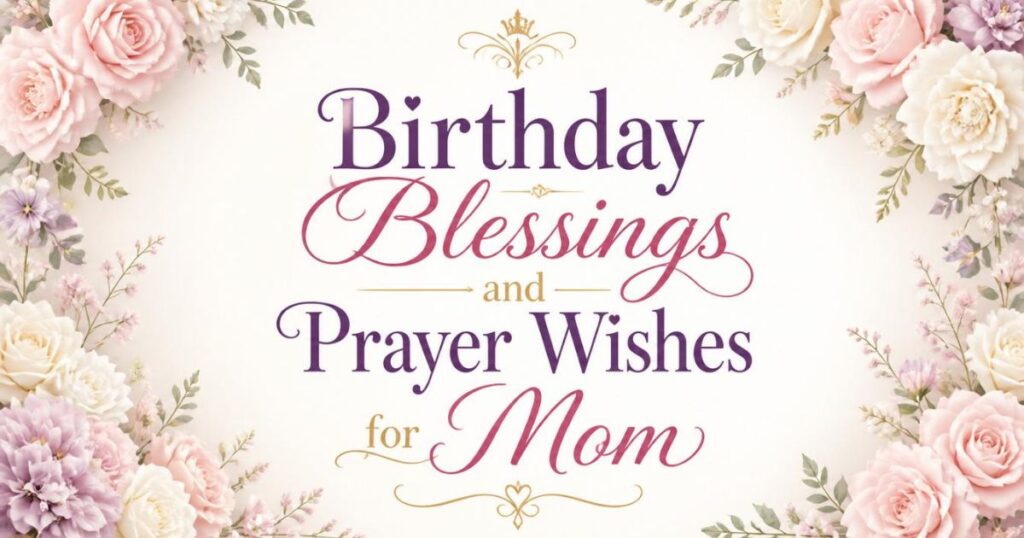 Birthday Blessings and Prayer Wishes for Mom