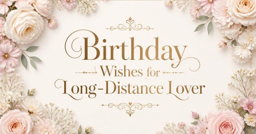 Birthday Wishes for Long-Distance Lover