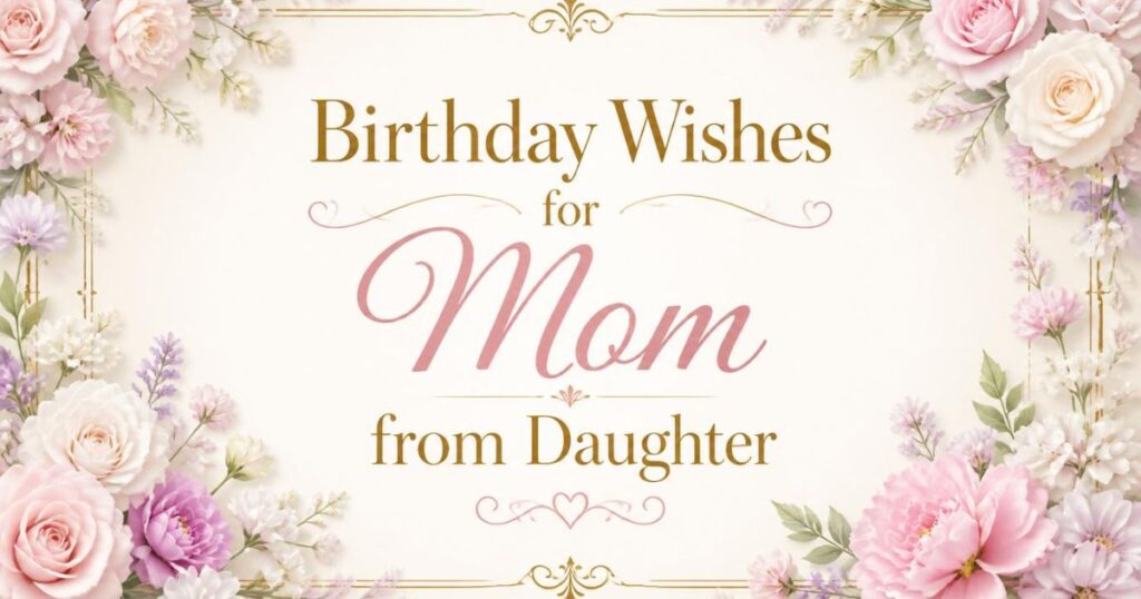 Birthday Wishes for Mom from Daughter