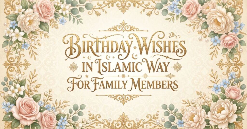 Birthday Wishes in Islamic Way for Family Members