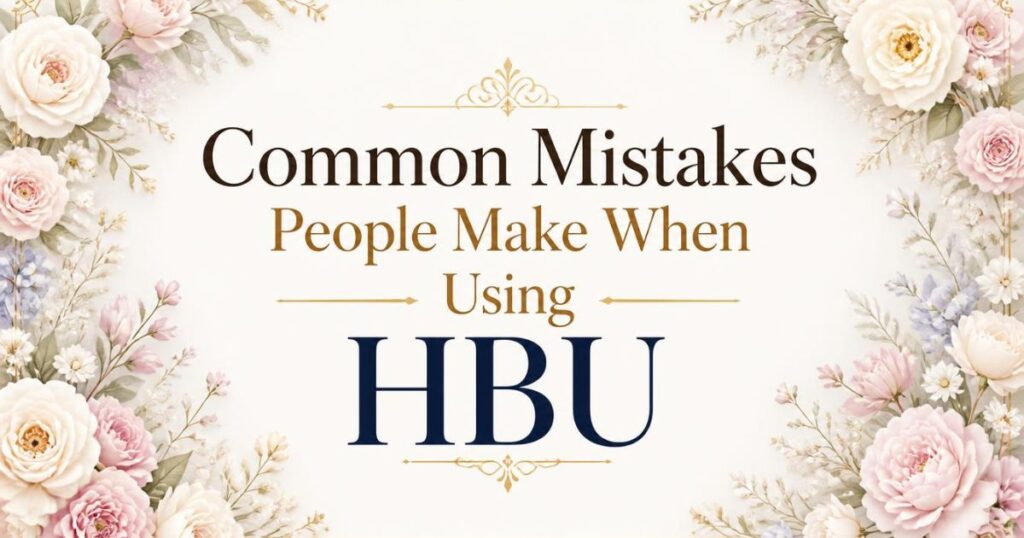Common Mistakes People Make When Using HBU
