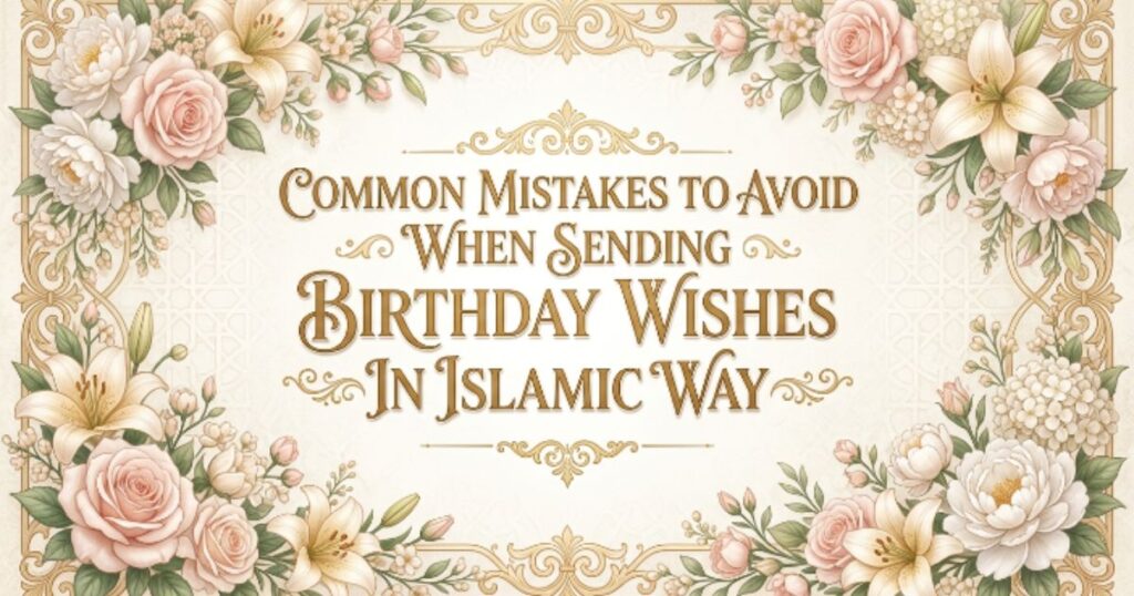 Common Mistakes to Avoid When Sending Birthday Wishes in Islamic Way