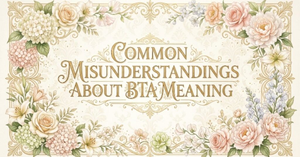 Common Misunderstandings About BTA Meaning