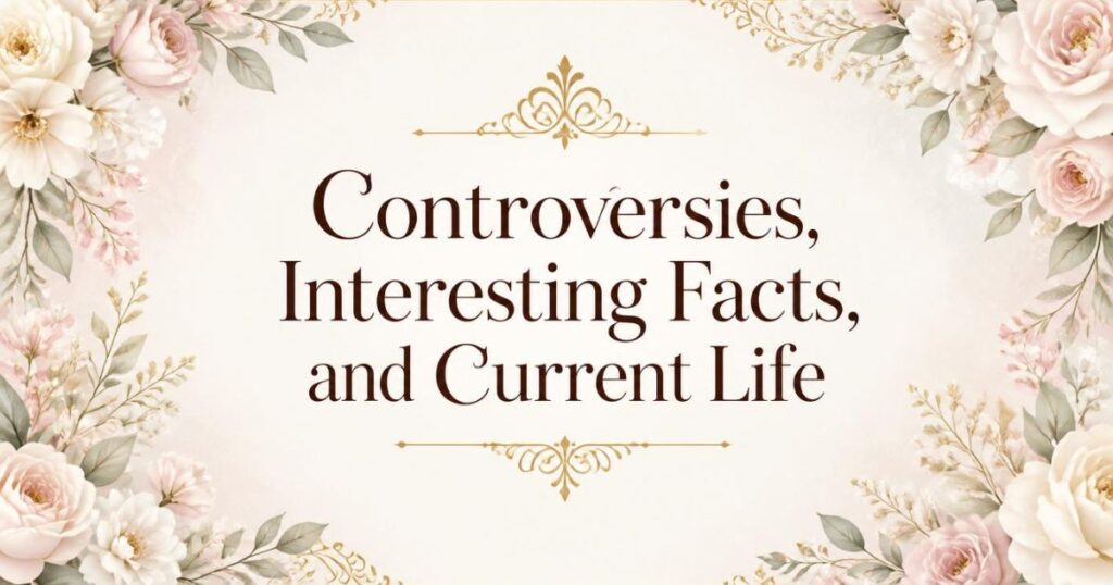 Controversies, Interesting Facts, and Current Life