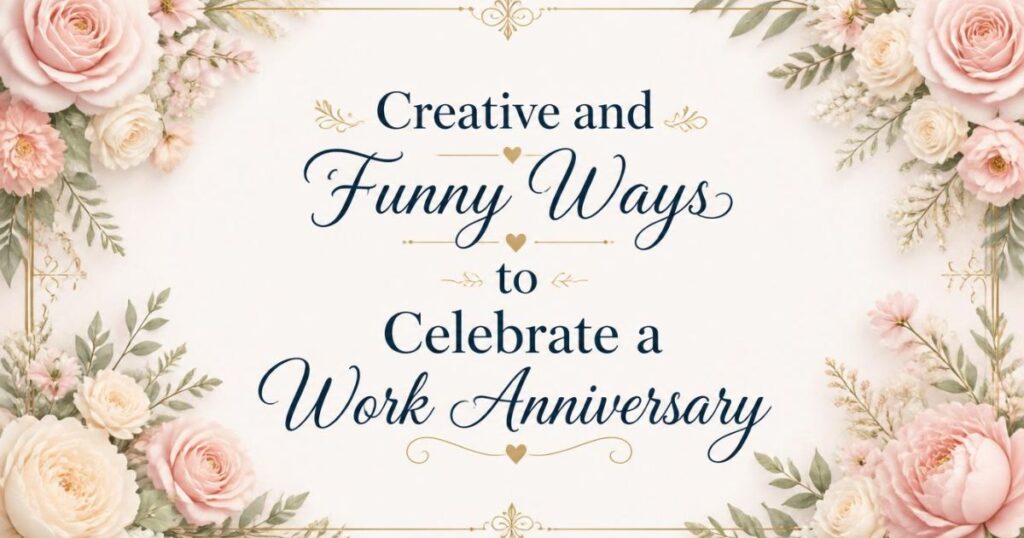 Creative and Funny Ways to Celebrate a Work Anniversary