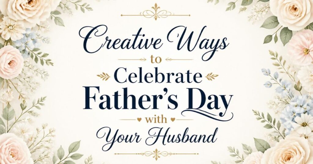 Creative Ways to Celebrate Father's Day with Your Husband