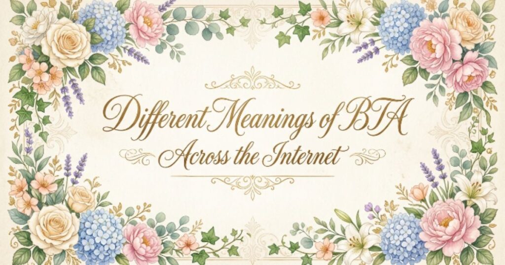 Different Meanings of BTA Across the Internet