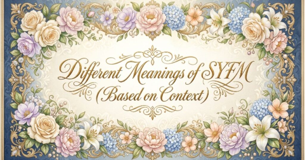 Different Meanings of SYFM (Based on Context)