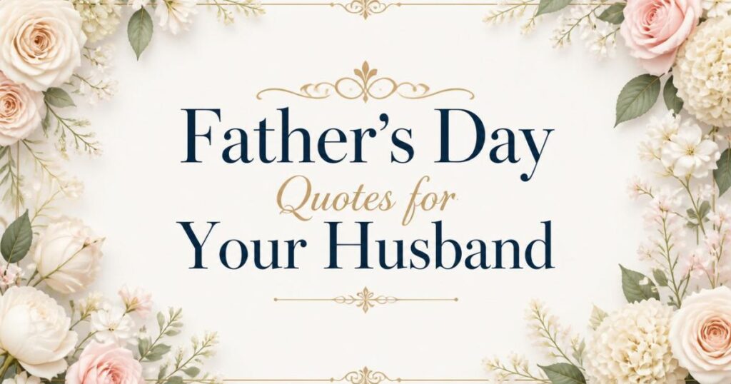 Father's Day Quotes for Your Husband