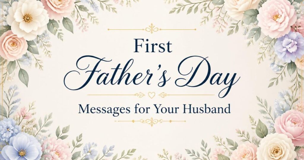 First Father's Day Messages for Your Husband