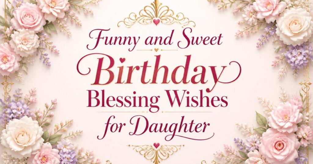 Funny and Sweet Birthday Blessing Wishes for Daughter