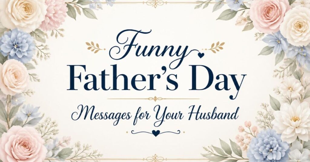 Funny Father's Day Messages for Your Husband