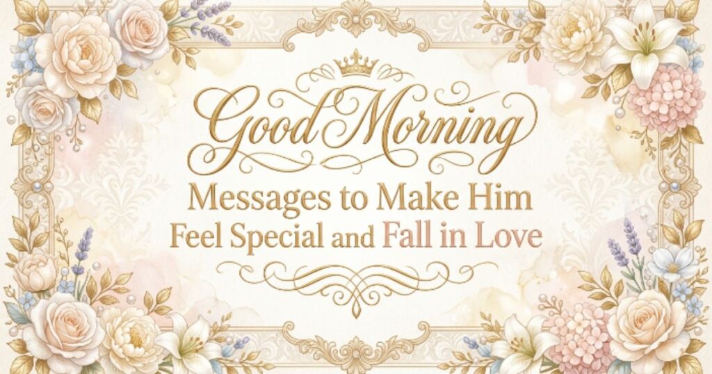 Good Morning Messages to Make Him Feel Special and Fall in Love