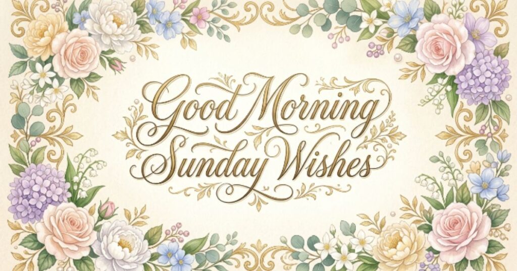 Good Morning Sunday Wishes