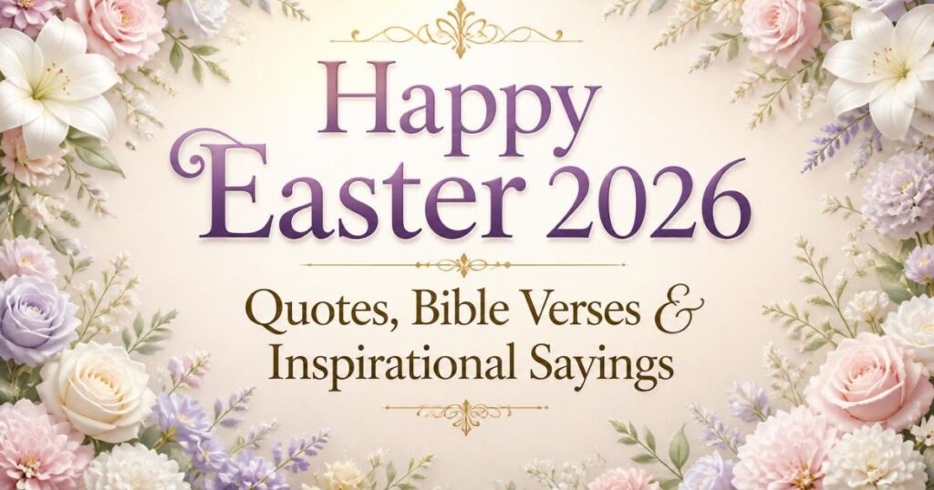 Happy Easter 2026 Quotes, Bible Verses & Inspirational Sayings