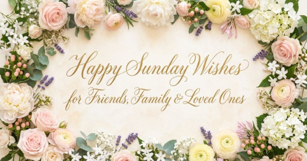 Happy Sunday Wishes for Friends, Family & Loved Ones