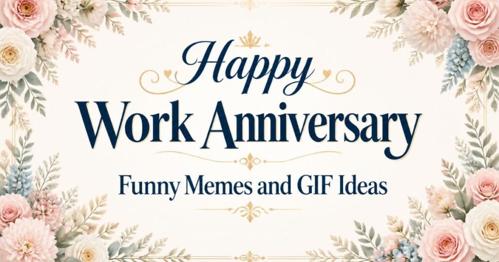 Happy Work Anniversary Funny Memes and GIF Ideas