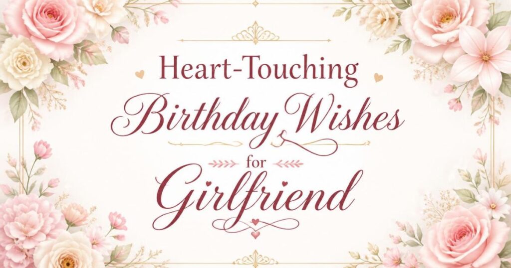Heart-Touching Birthday Wishes for Girlfriend