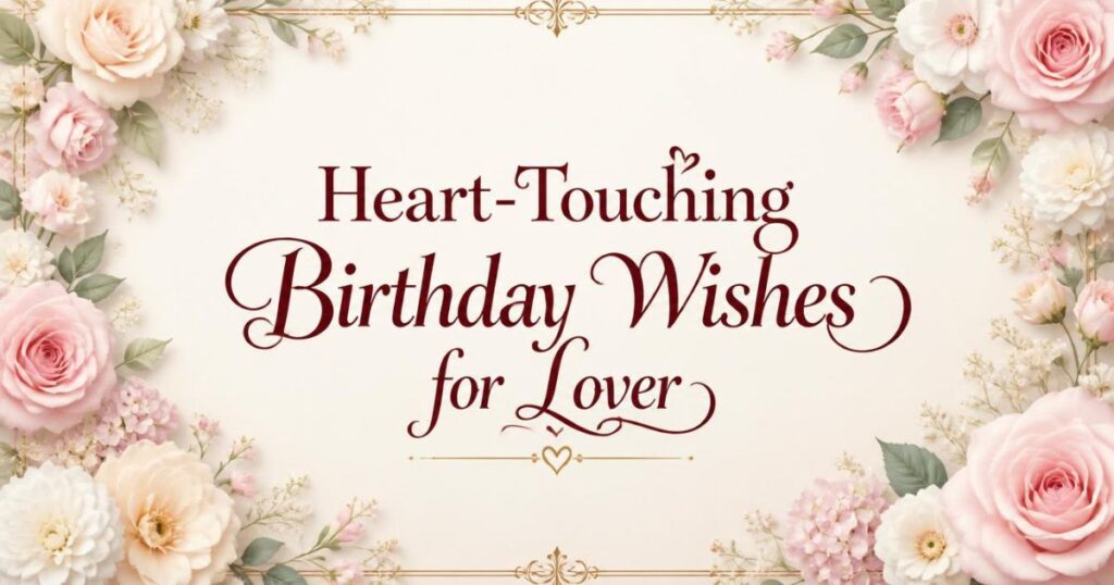 Heart-Touching Birthday Wishes for Lover