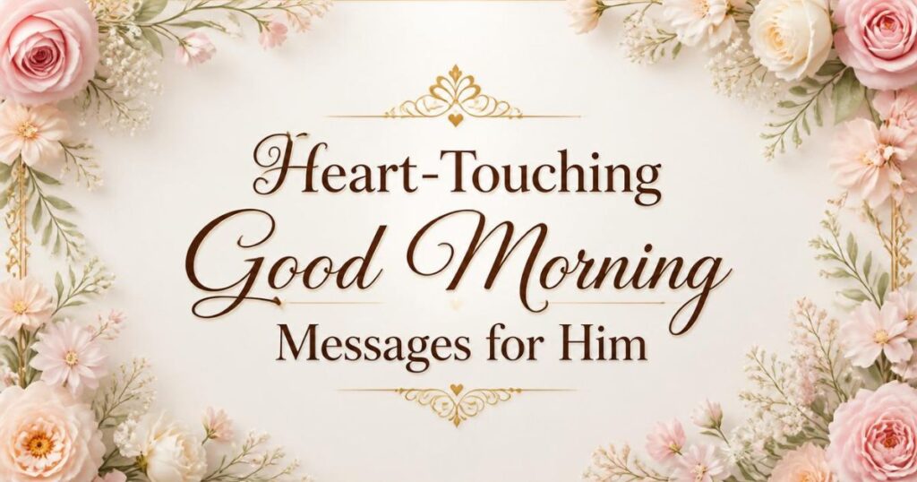 Heart-Touching Good Morning Messages for Him