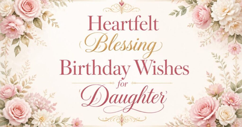 Heartfelt Blessing Birthday Wishes for Daughter