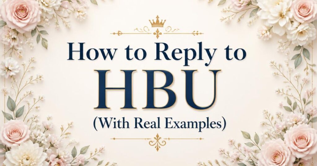 How to Reply to HBU (With Real Examples)