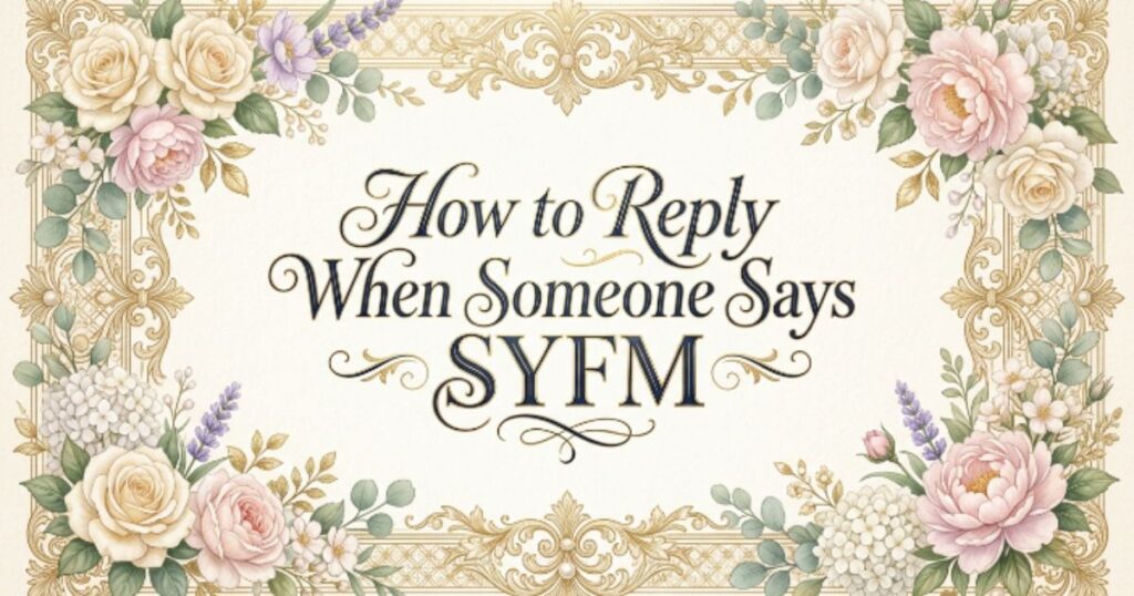 How to Reply When Someone Says SYFM