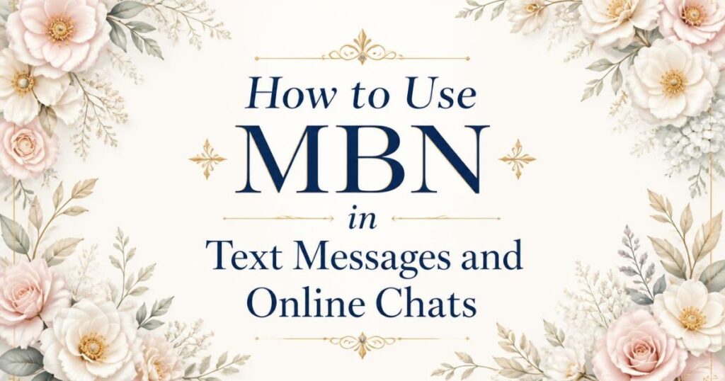How to Use MBN in Text Messages and Online Chats