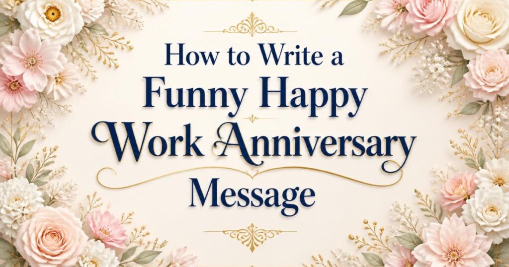 How to Write a Funny Happy Work Anniversary Message