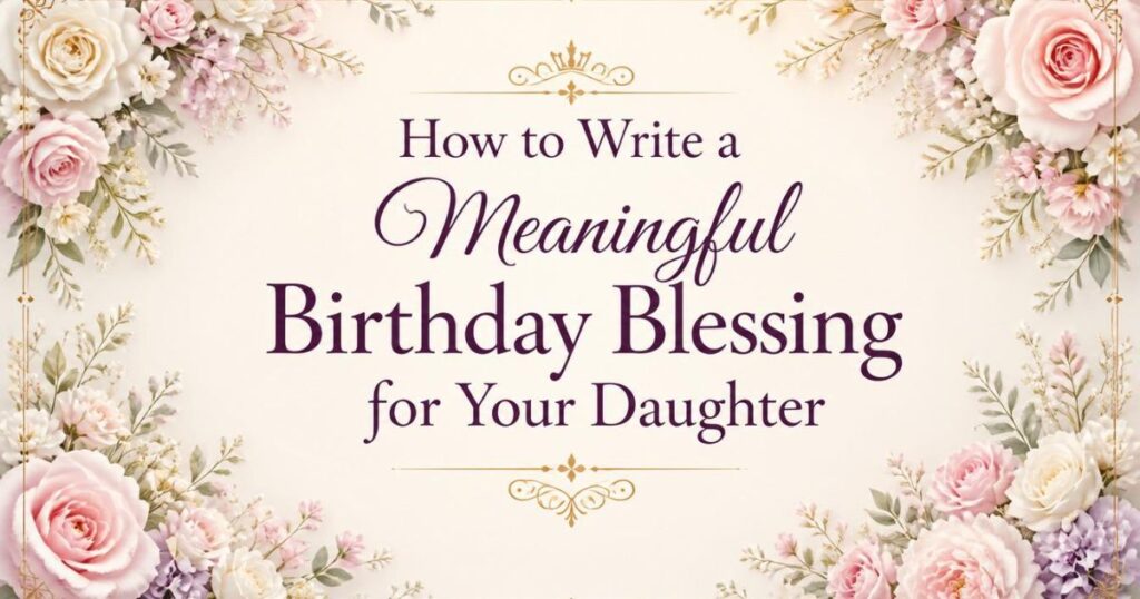 How to Write a Meaningful Birthday Blessing for Your Daughter