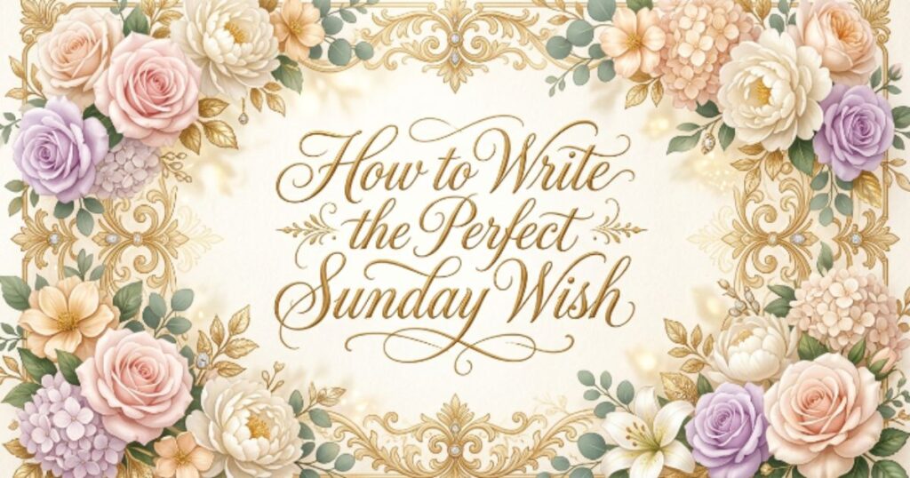 How to Write the Perfect Sunday Wish