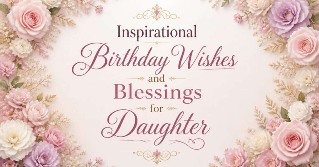 Inspirational Birthday Wishes and Blessings for Daughter