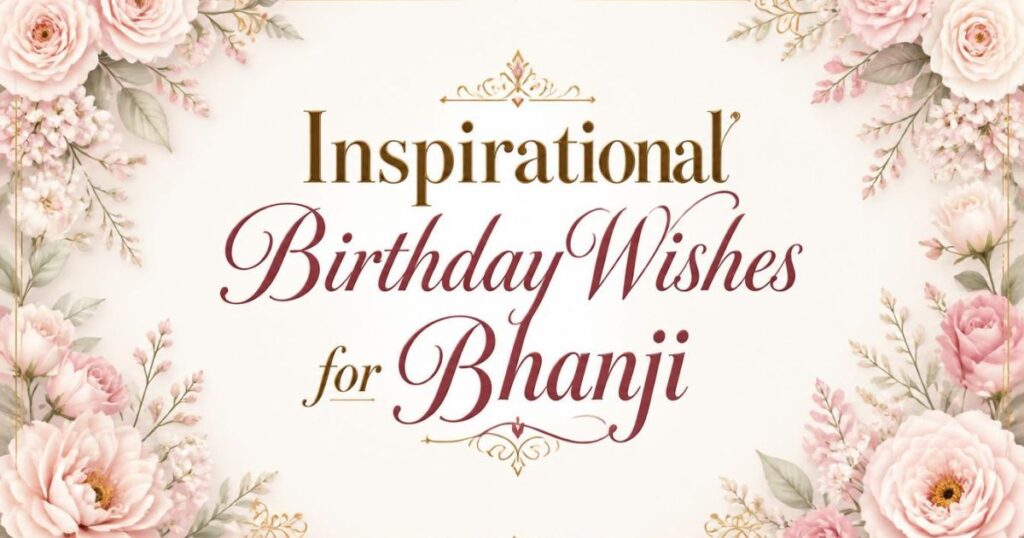 Inspirational Birthday Wishes for Bhanji