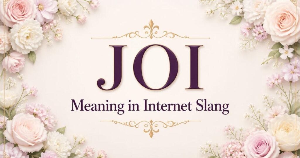 JOI Meaning in Internet Slang