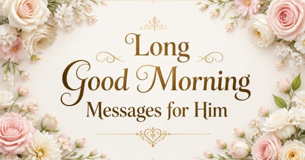 Long Good Morning Messages for Him