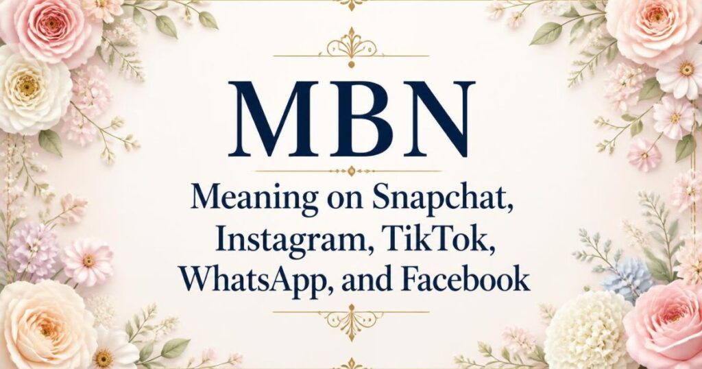 MBN Meaning on Snapchat, Instagram, TikTok, WhatsApp, and Facebook