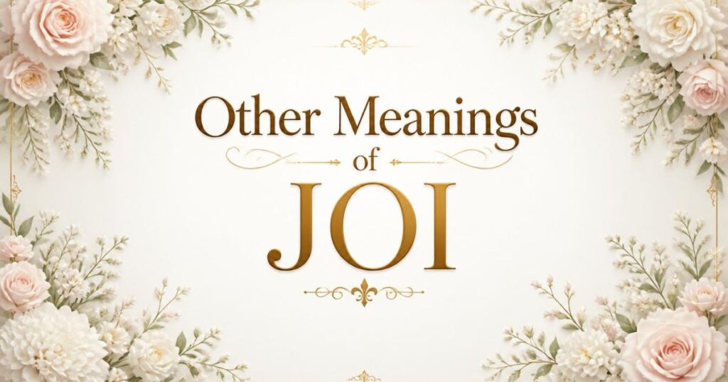 Other Meanings of JOI