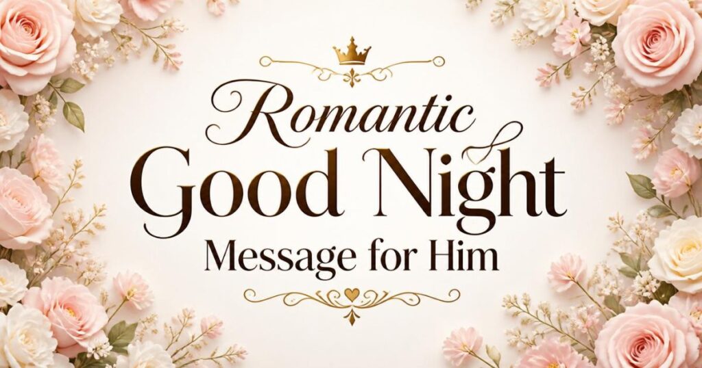 Romantic Good Night Message for Him