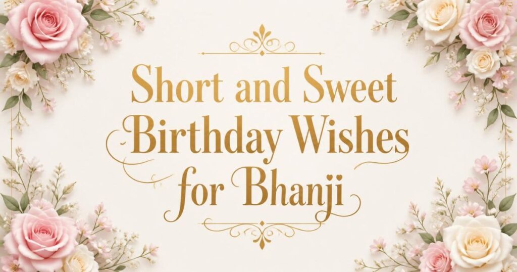 Short and Sweet Birthday Wishes for Bhanji