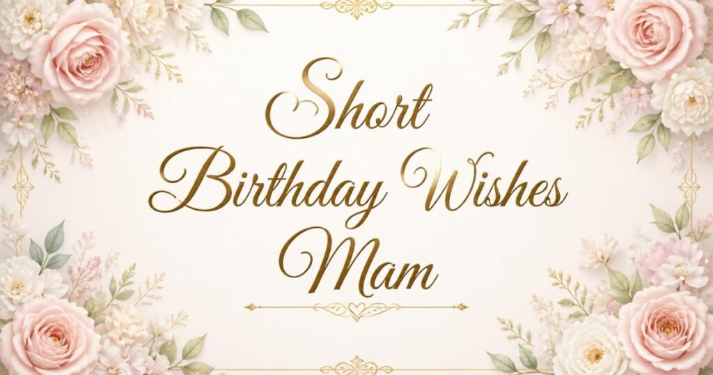 Short Birthday Wishes Mam