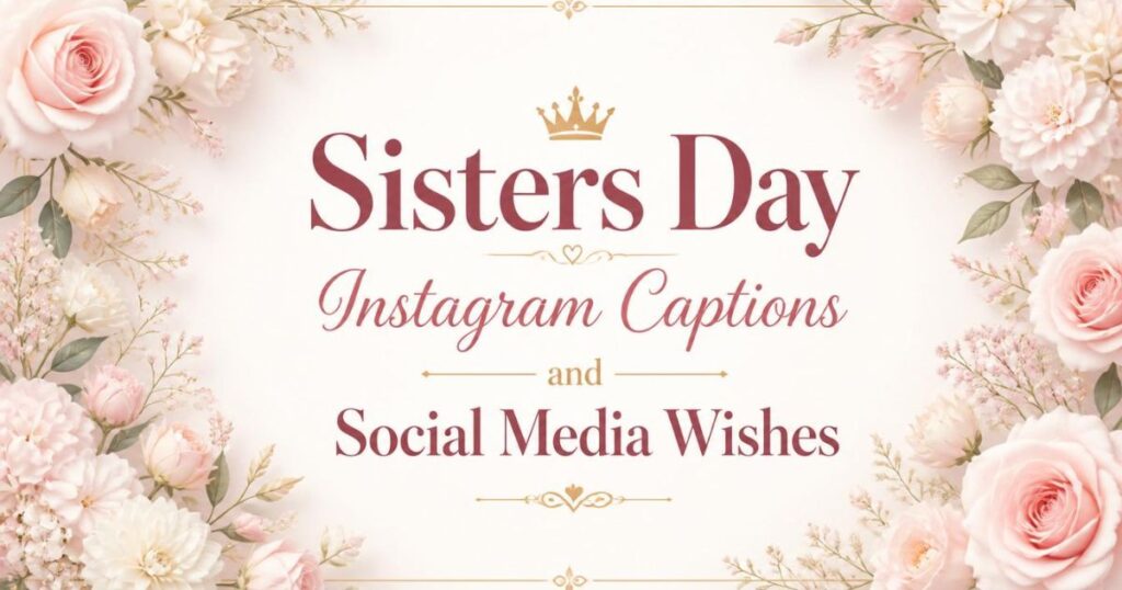 Sisters Day Instagram Captions and Social Media Wishes