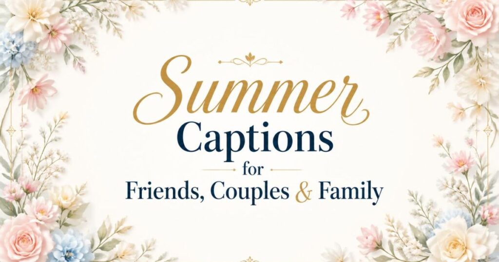 Summer Captions for Friends, Couples & Family