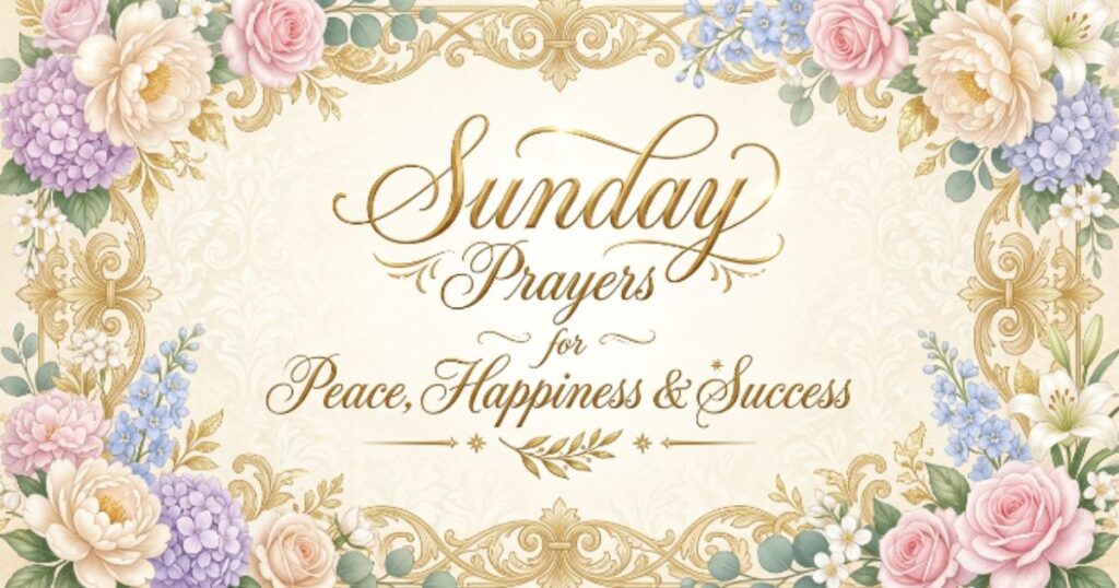 Sunday Prayers for Peace, Happiness & Success