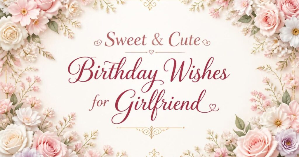 Sweet & Cute Birthday Wishes for Girlfriend