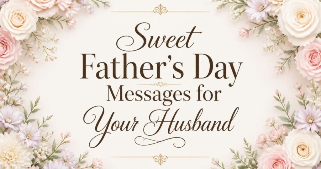 Sweet Father's Day Messages for Your Husband