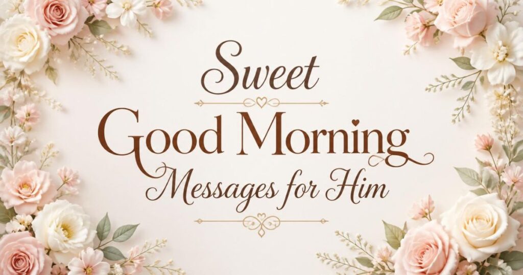 Sweet Good Morning Messages for Him