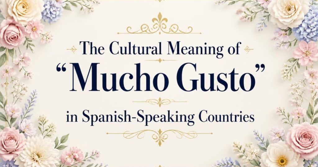 The Cultural Meaning of "Mucho Gusto" in Spanish-Speaking Countries