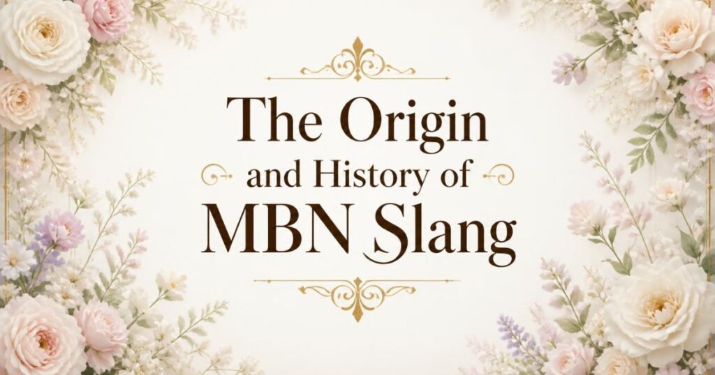 The Origin and History of MBN Slang