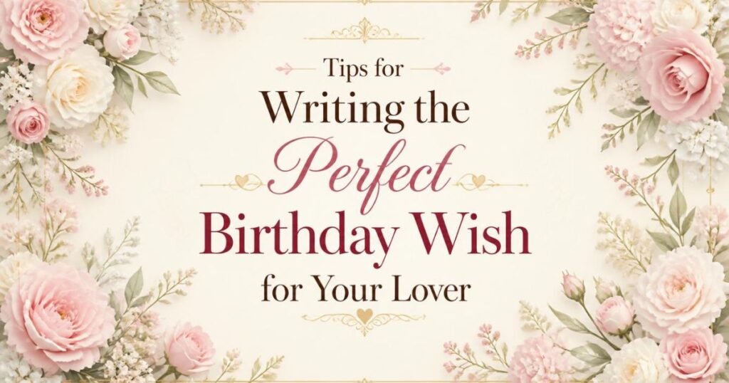 Tips for Writing the Perfect Birthday Wish for Your Lover
