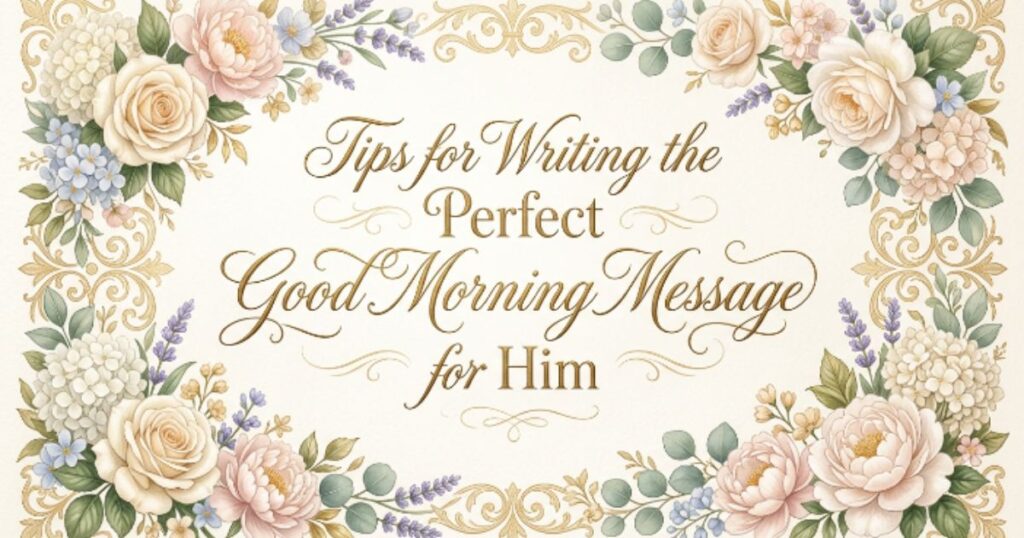 Tips for Writing the Perfect Good Morning Message for Him